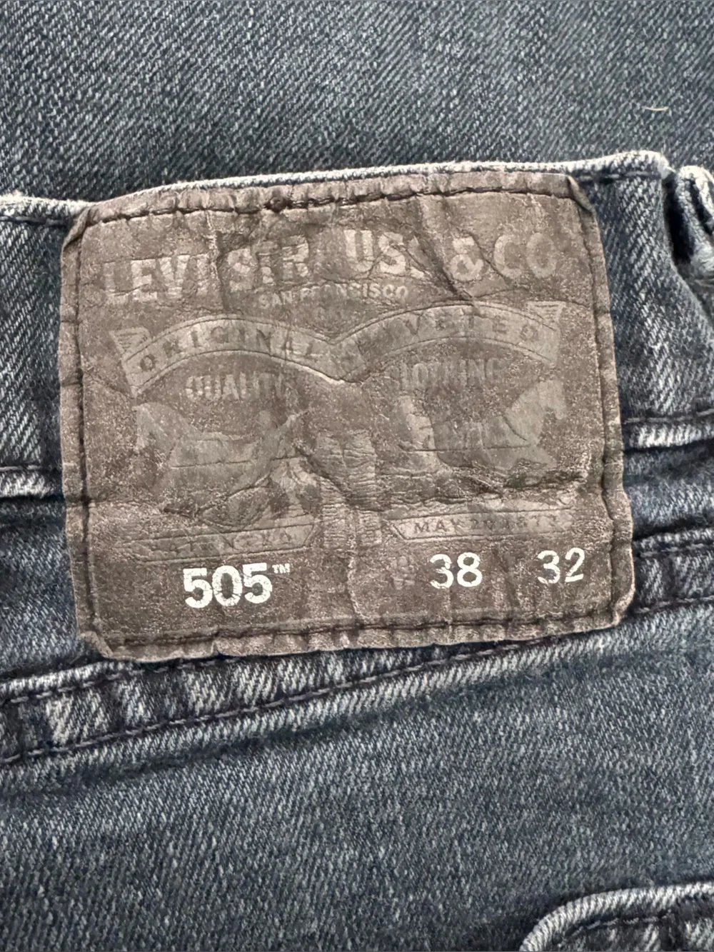 Levi's Dark Straight Jeans 505 38x32